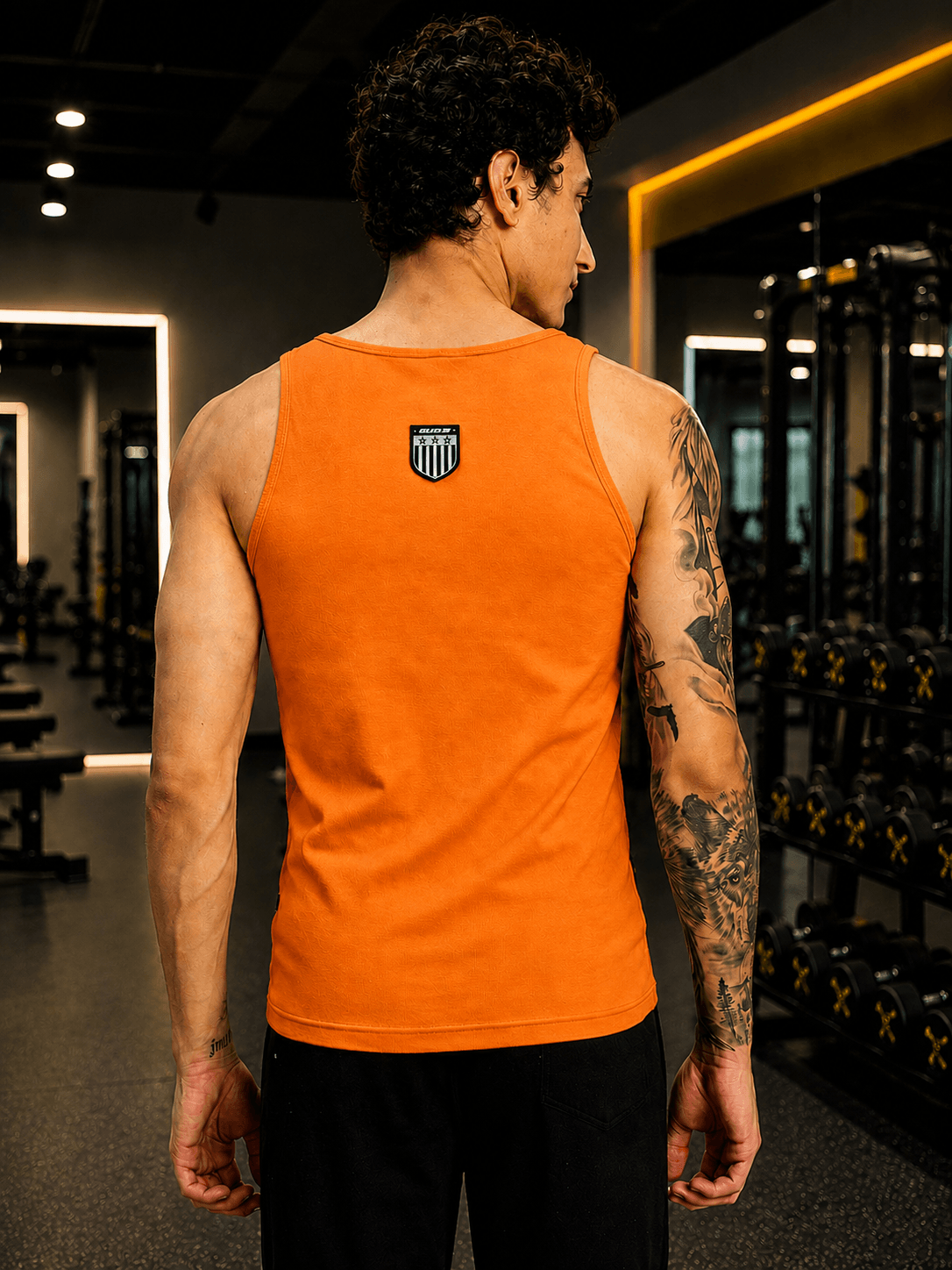 WEARDUDS Shop EASY WEAR VEST GYM T-SHIRT ORANGE for a bold sporty look, perfect for workouts, gym sessions, casual outings, and everyday style.