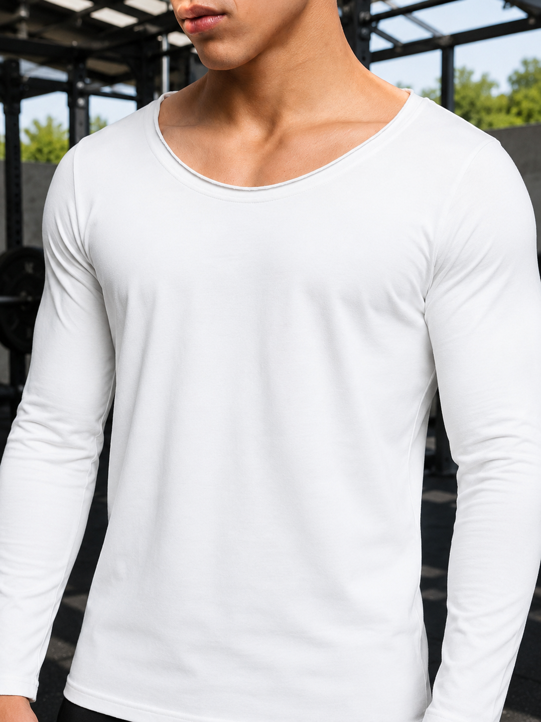 JOEL SLIM FIT SWEATSHIRT WHITE