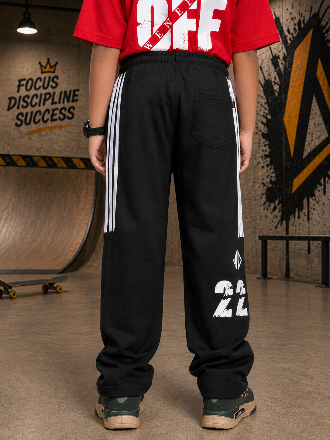 NEO STREET DROP JOGGER FOR BOYS GIRLS BLACK
