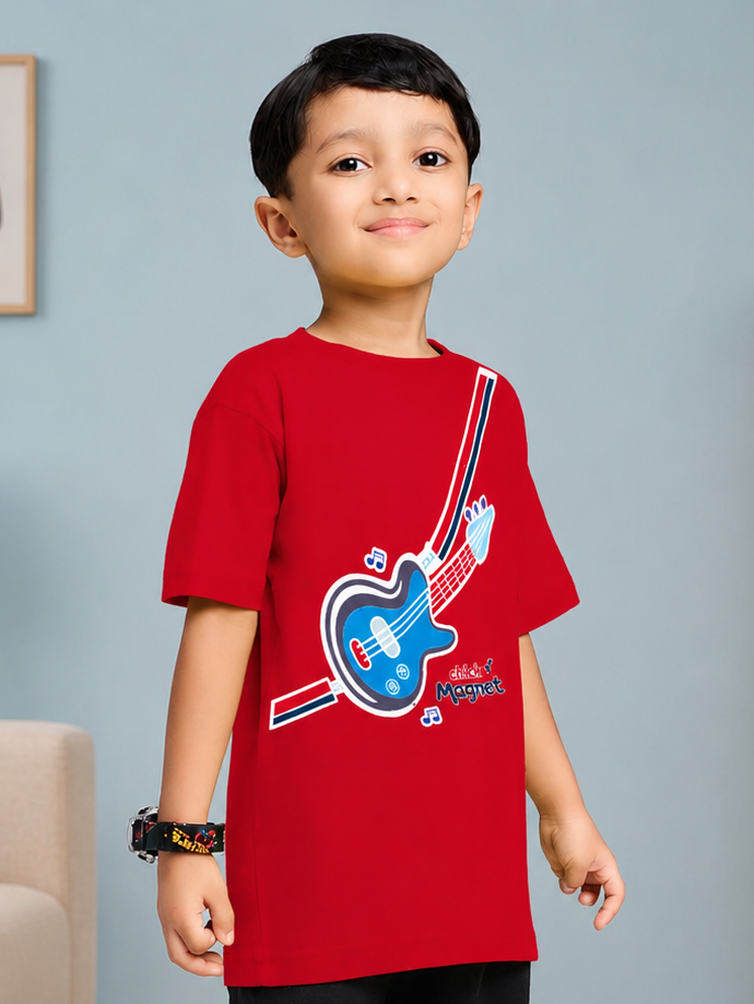 LITTLE ROCKSTAR T-SHIRT FOR BOYS GIRLS RED