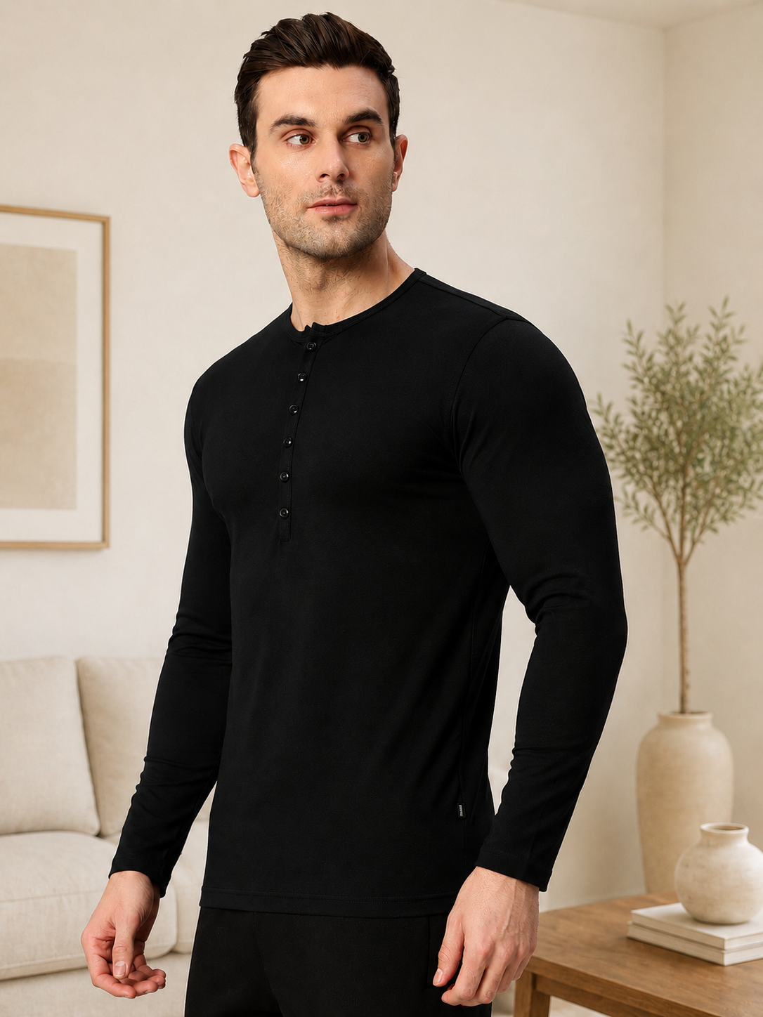 HENNY SLIM FIT SWEATSHIRT BLACK