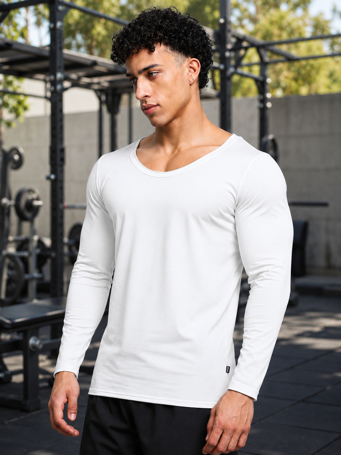 JOEL SLIM FIT SWEATSHIRT WHITE