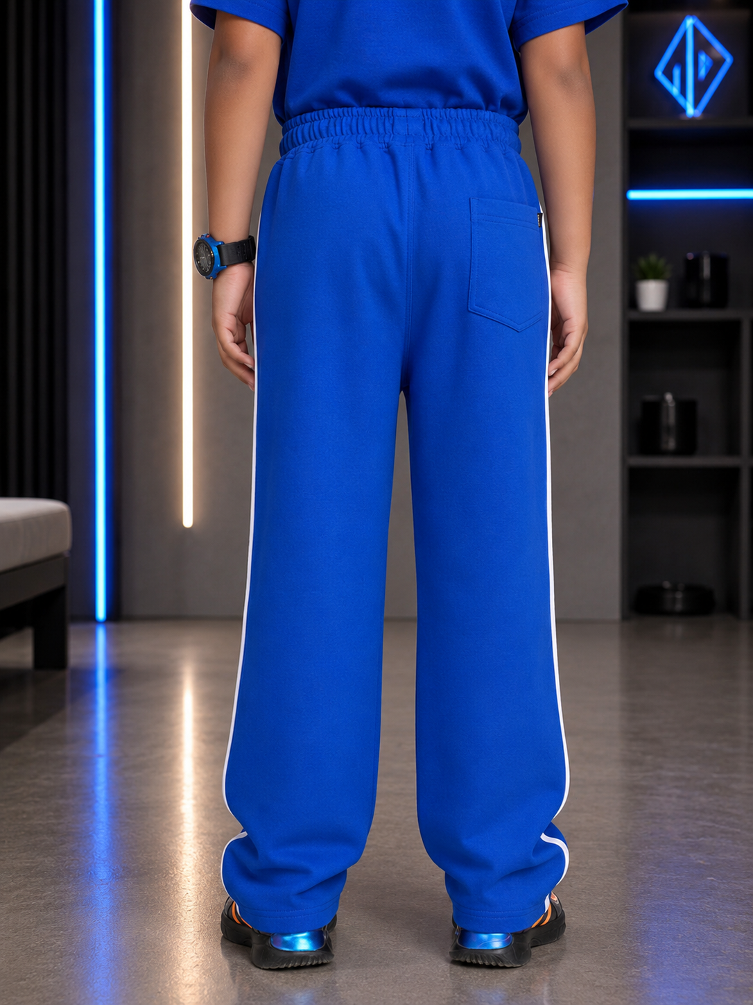 KIDS ROSTER JOGGER FOR BOYS GIRLS BLUE