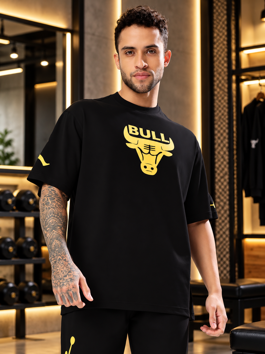 TAURUS OVER-SIZED T-SHIRT BLACK