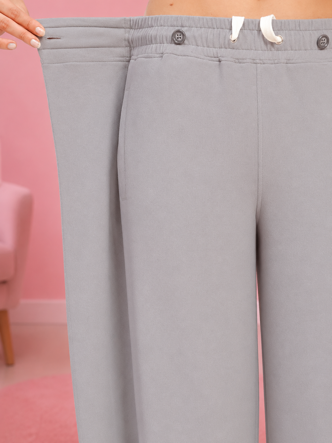 WOMEN OMEGA FLOW WIDE FIT JOGGERS GREY