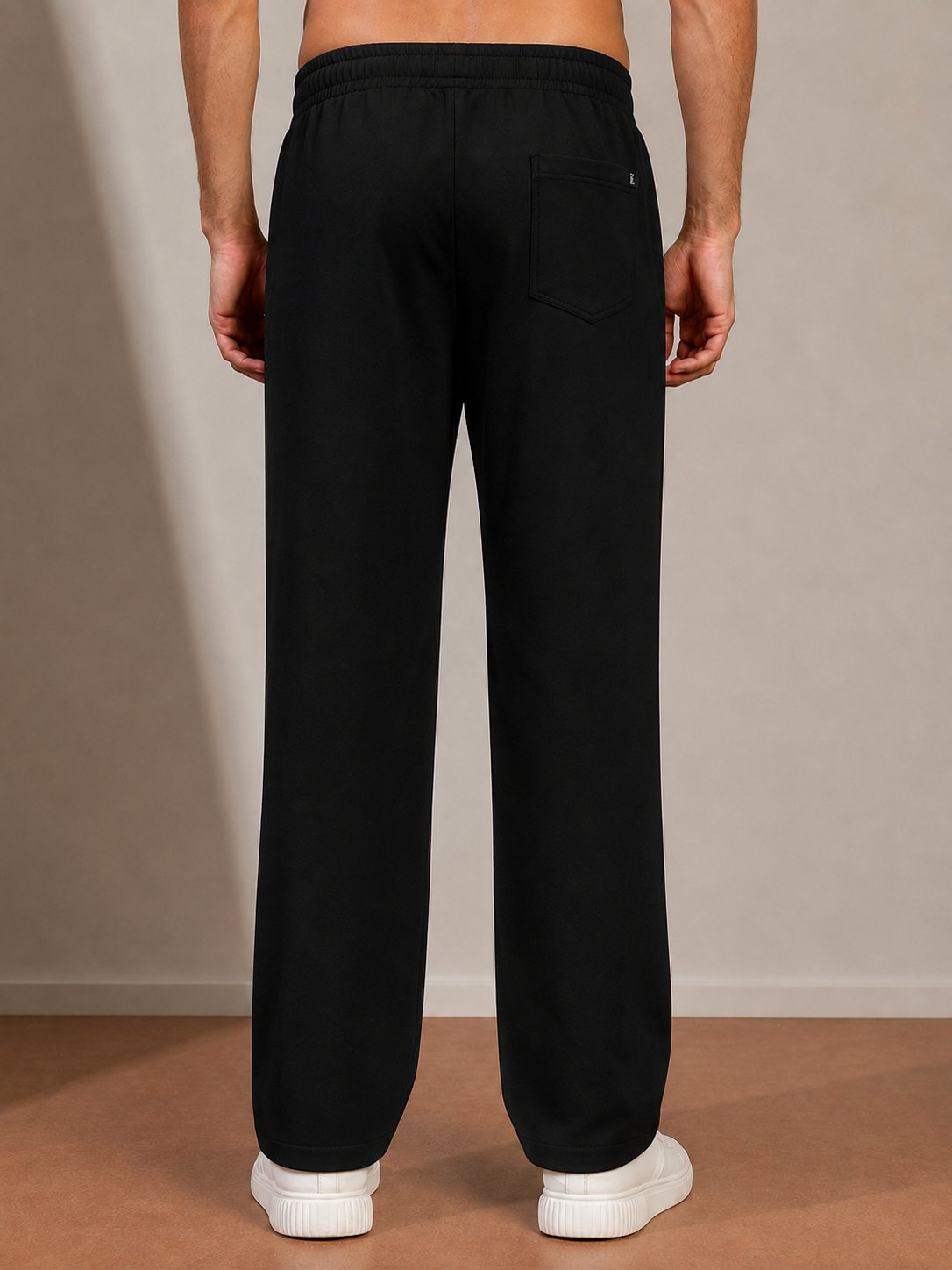 ATHLETIC DRESS TRACK TROUSERS BLACK