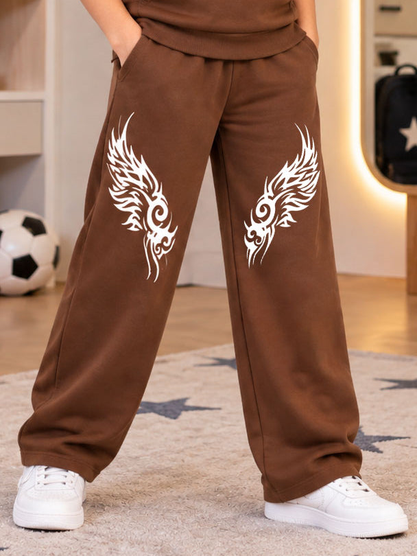 TRIBAL JOGGER FOR BOYS GIRLS BROWN