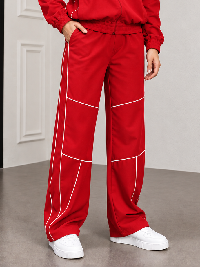 WOMEN RAIDER RELAXED PANT JOGGER BLACK RED
