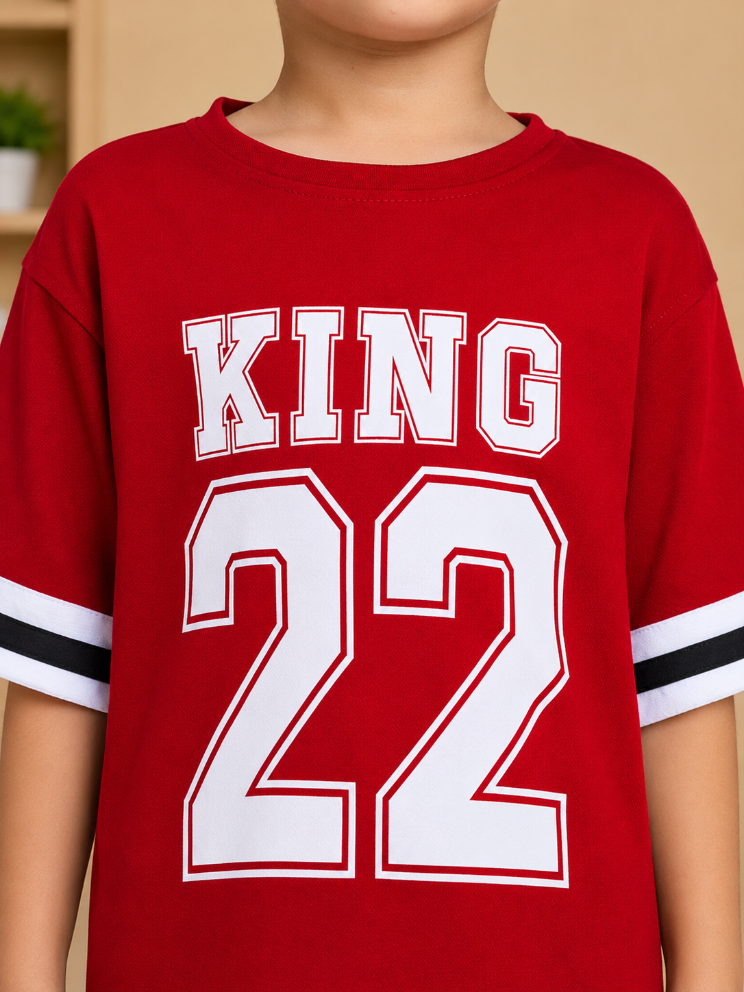KING 22 VARSITY CO-ORD SET FOR BOYS GIRLS RED