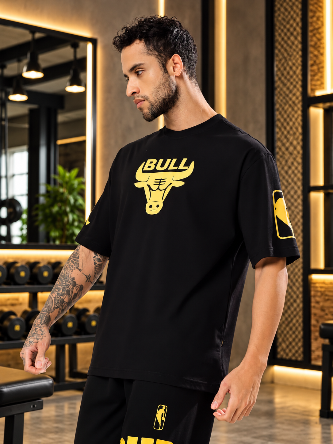 TAURUS OVER-SIZED T-SHIRT BLACK