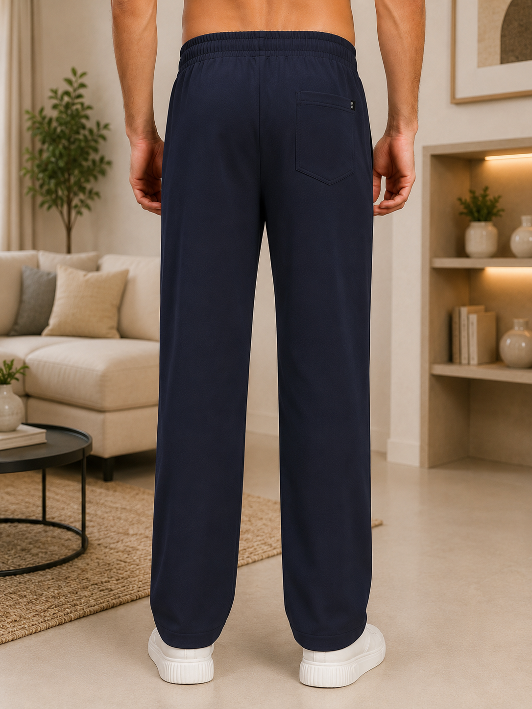 ATHLETIC DRESS TRACK TROUSERS DARK GARY