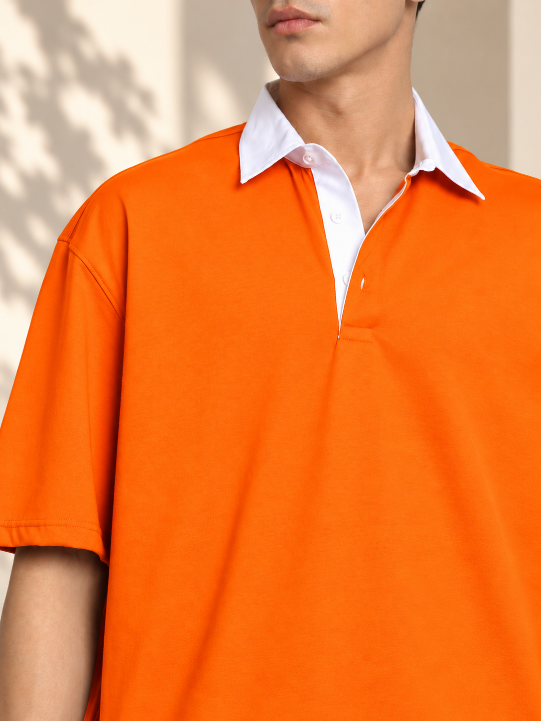 SAGOL POLO OVERSIZED POLO T-SHIRT ORANGE
