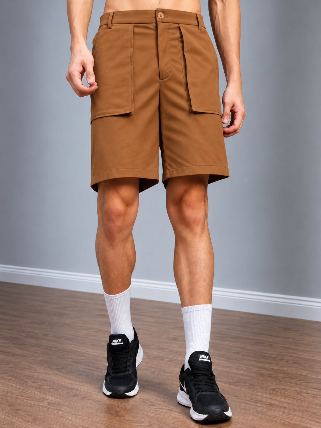 BERMUDA OVERSIZED POCKET SHORTS BROWN