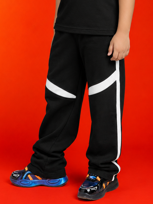 KIDS ROSTER JOGGER FOR BOYS GIRLS BLACK WHITE