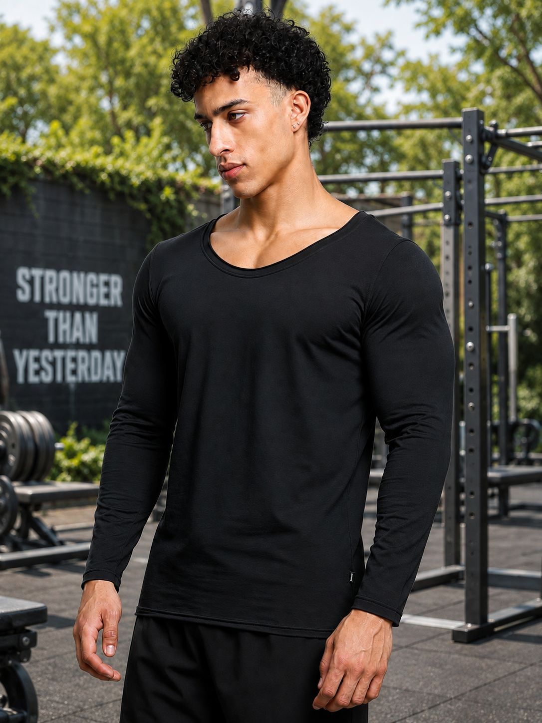 Stay sleek and confident in the JOEL SLIM FIT COTTON SWEATSHIRT BLACK—soft, modern, and perfect for versatile everyday wear.