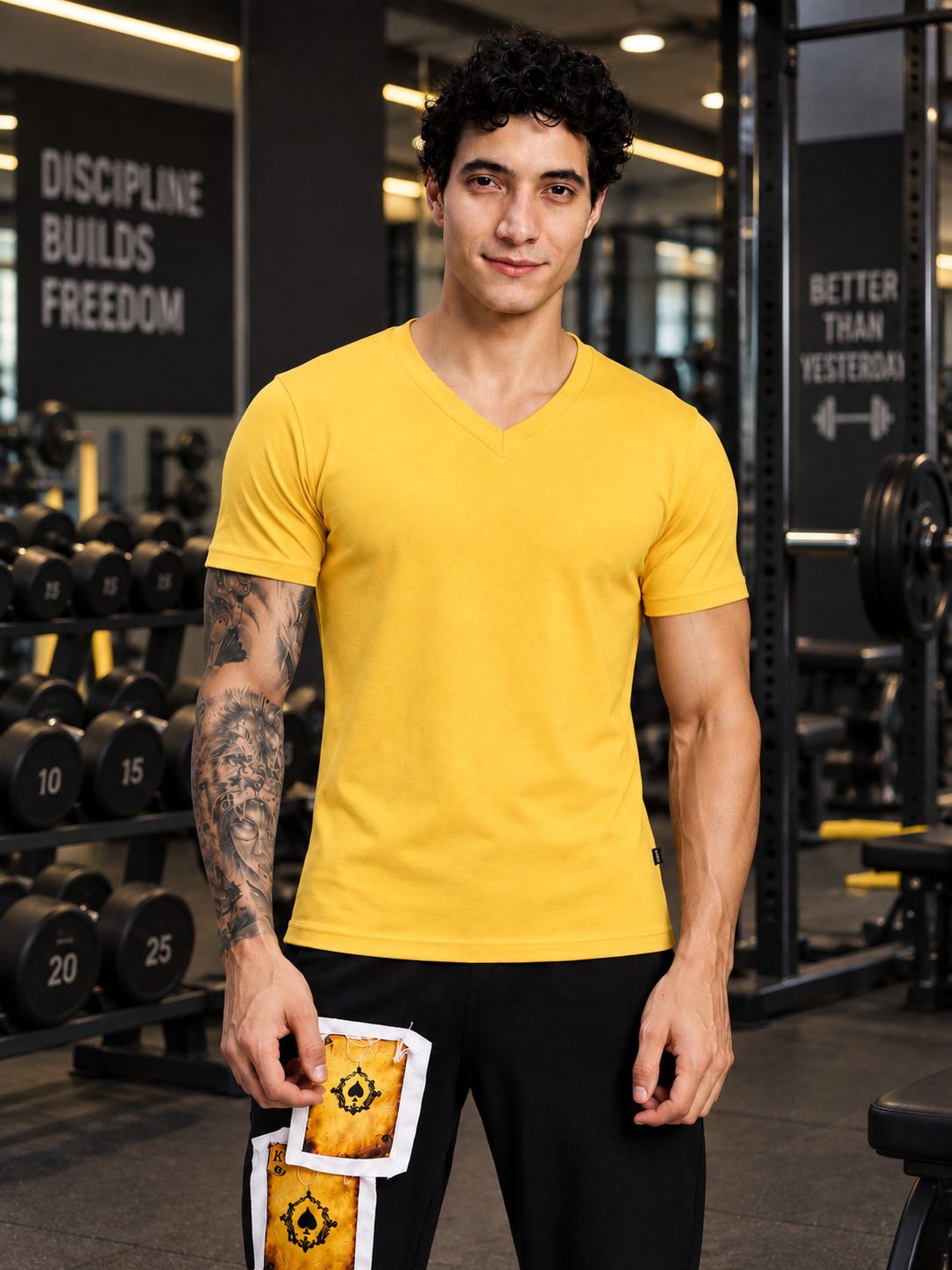CORE SHORT REGULAR FIT T-SHIRT YELLOW