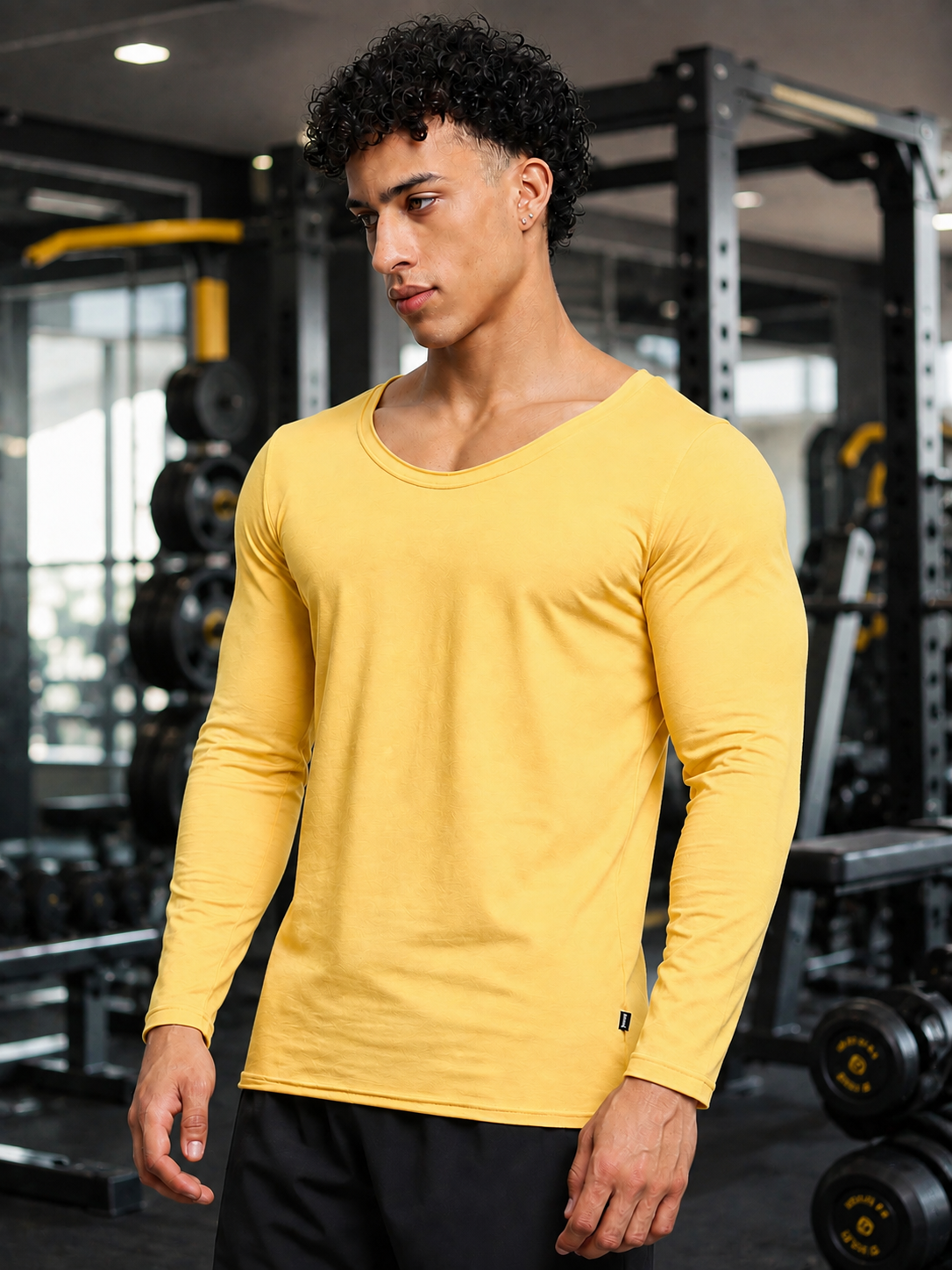 JOEL SLIM FIT SWEATSHIRT YELLOW