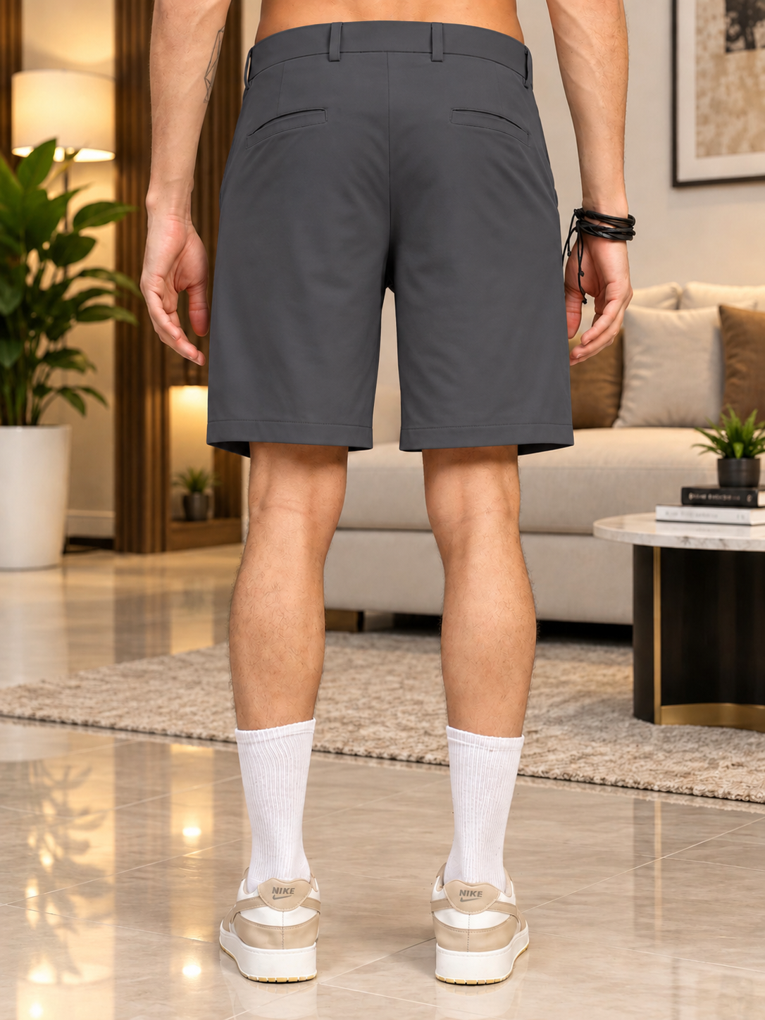 EVERYDAY CASUAL REGULAR SHORTS DARK GREY
