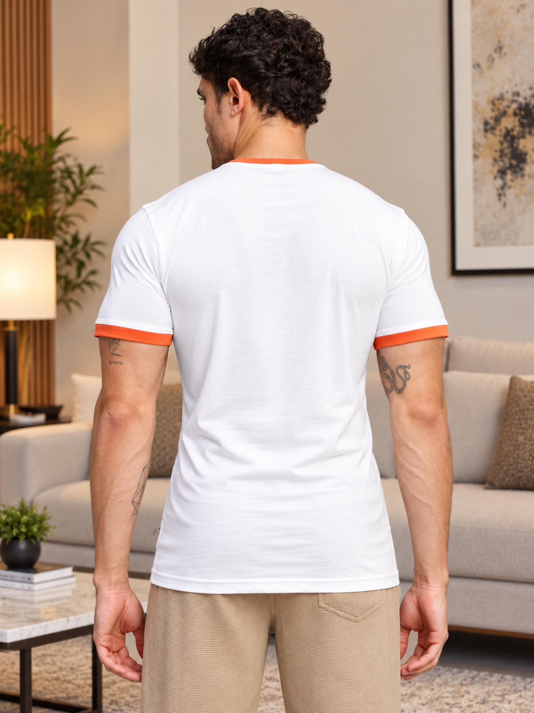 RINGER REGULAR FIT T-SHIRT WHITE