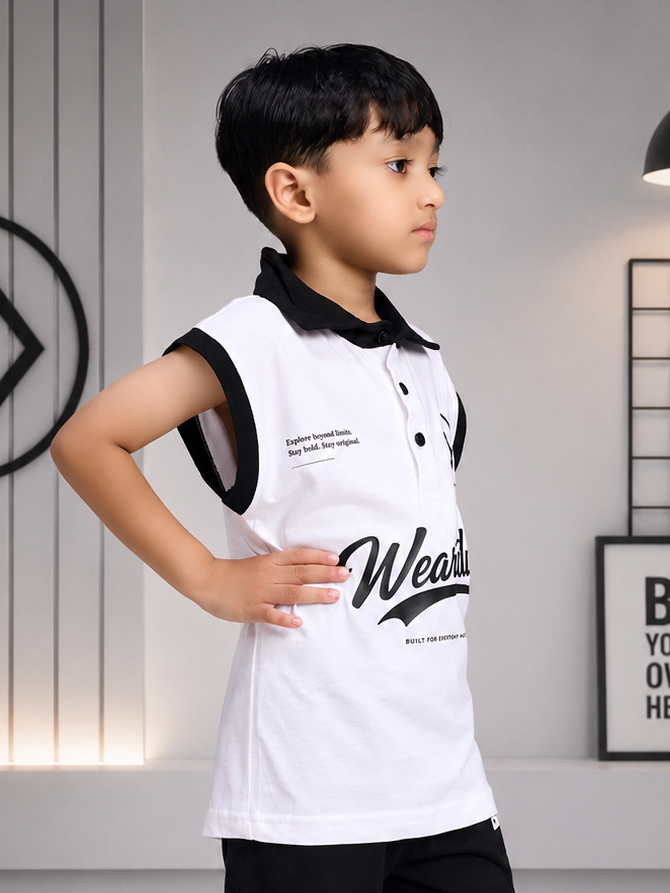 EVERYDAY ADVENTURE T-SHIRT FOR BOYS GIRLS WHITE