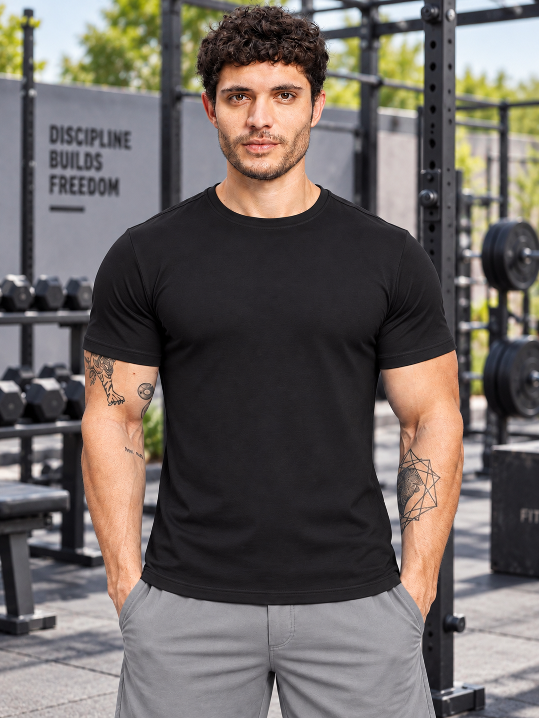 CLASSIC SLIM FIT T-SHIRT BLACK