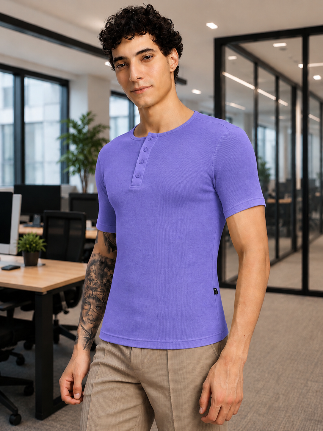 SPEARMINT VECTOR T-SHIRT PURPLE