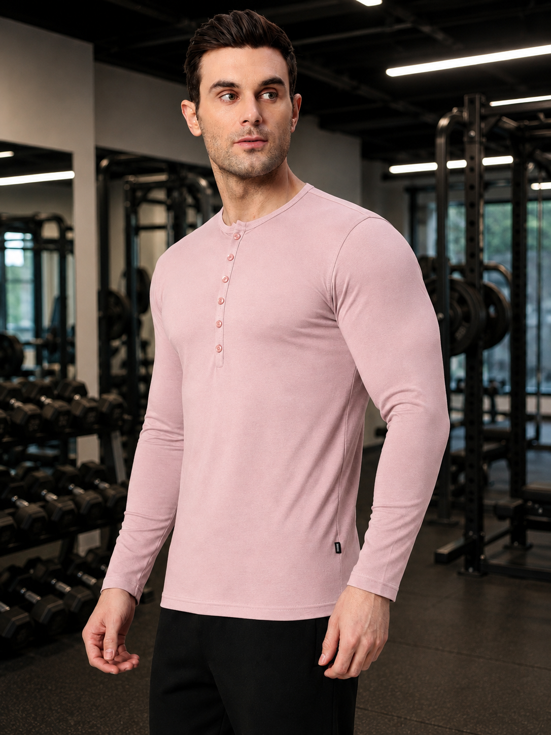 HENNY SLIM FIT SWEATSHIRT BABY PINK