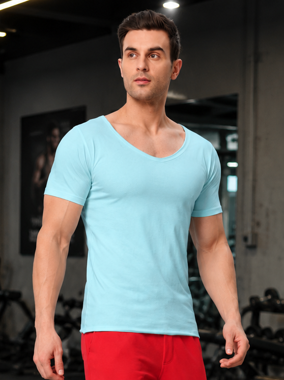 RICKY REGULAR FIT T-SHIRT SKY BLUE