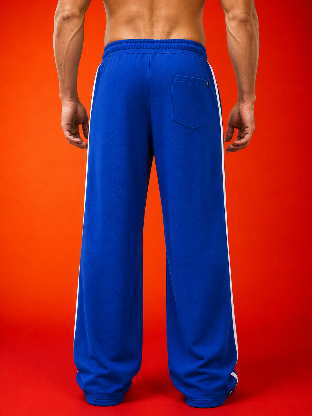 ROSTER FIT JOGGERS BLUE WHITE