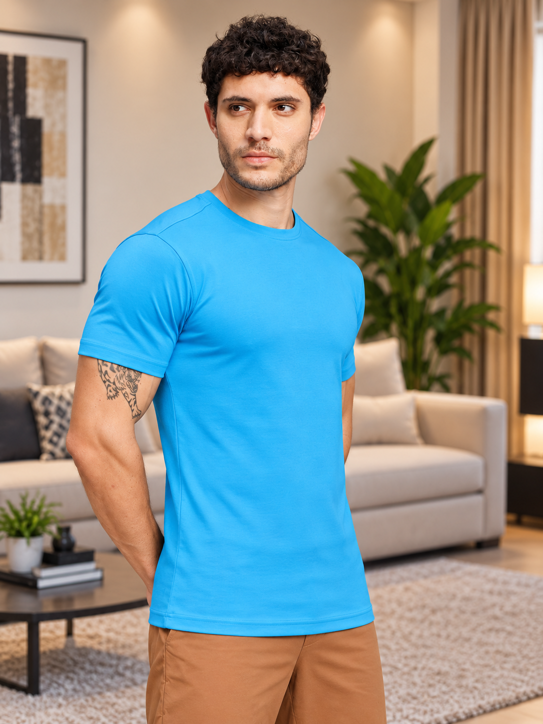 CLASSIC SLIM FIT T-SHIRT BLUE