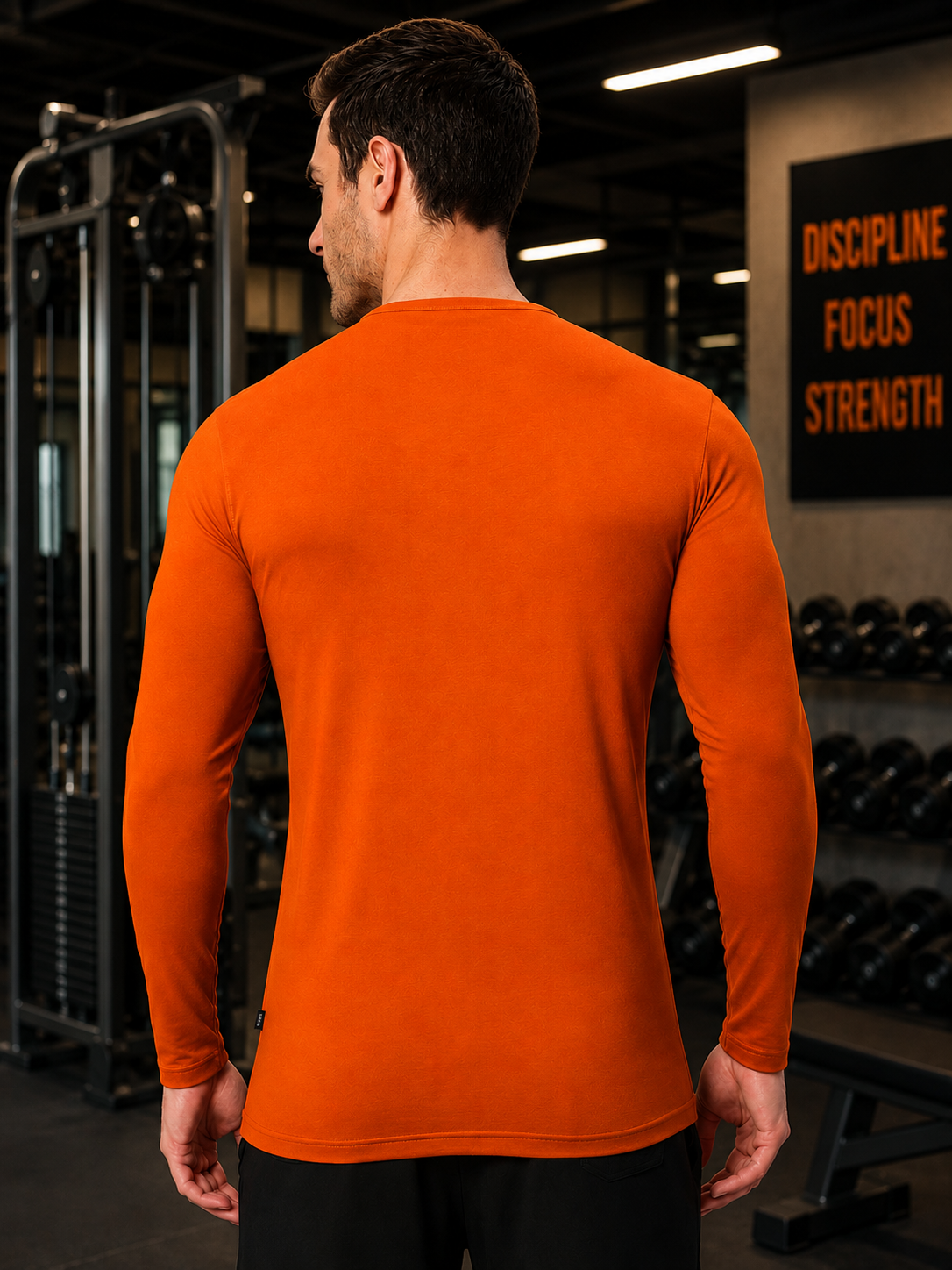 HENNY SLIM FIT SWEATSHIRT ORANGE