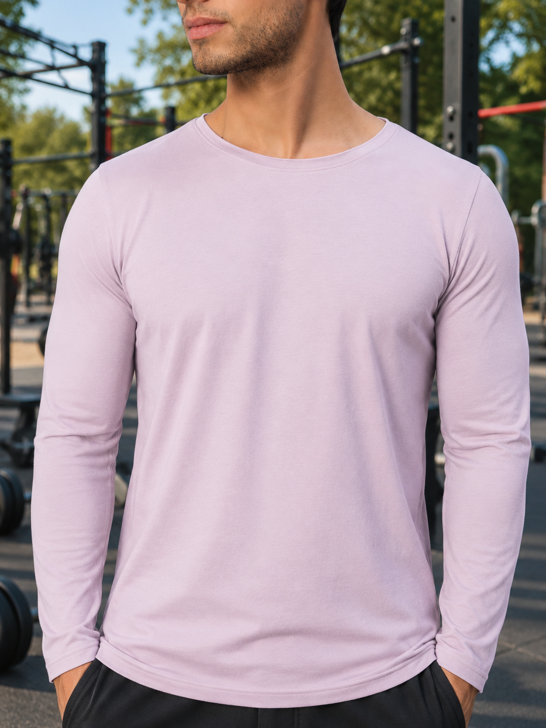 OMNI SLIM FIT SWEATSHIRT LILAC