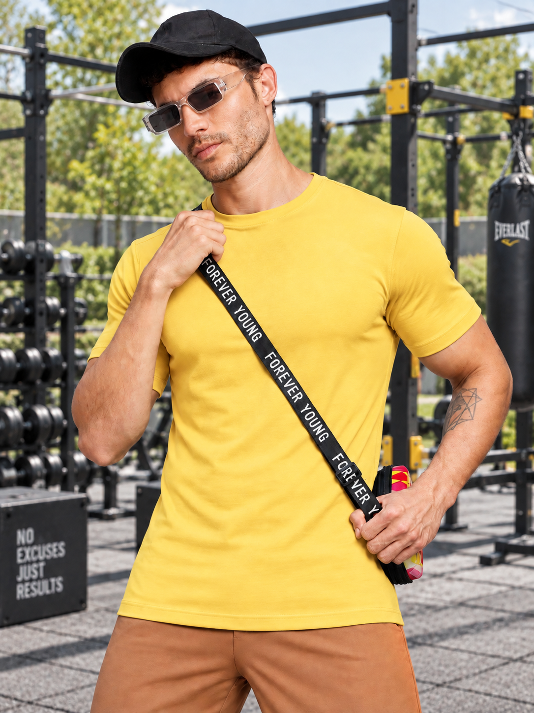 CLASSIC SLIM FIT T-SHIRT YELLOW