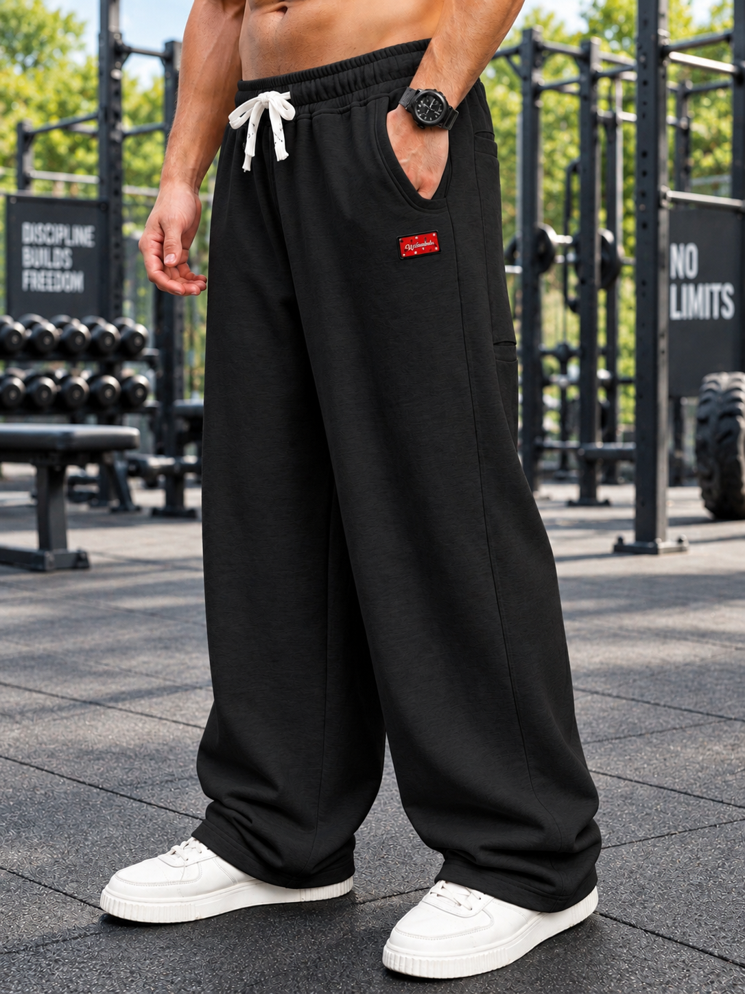 CARABINER UTILITY BAGGY JOGGERS BLACK