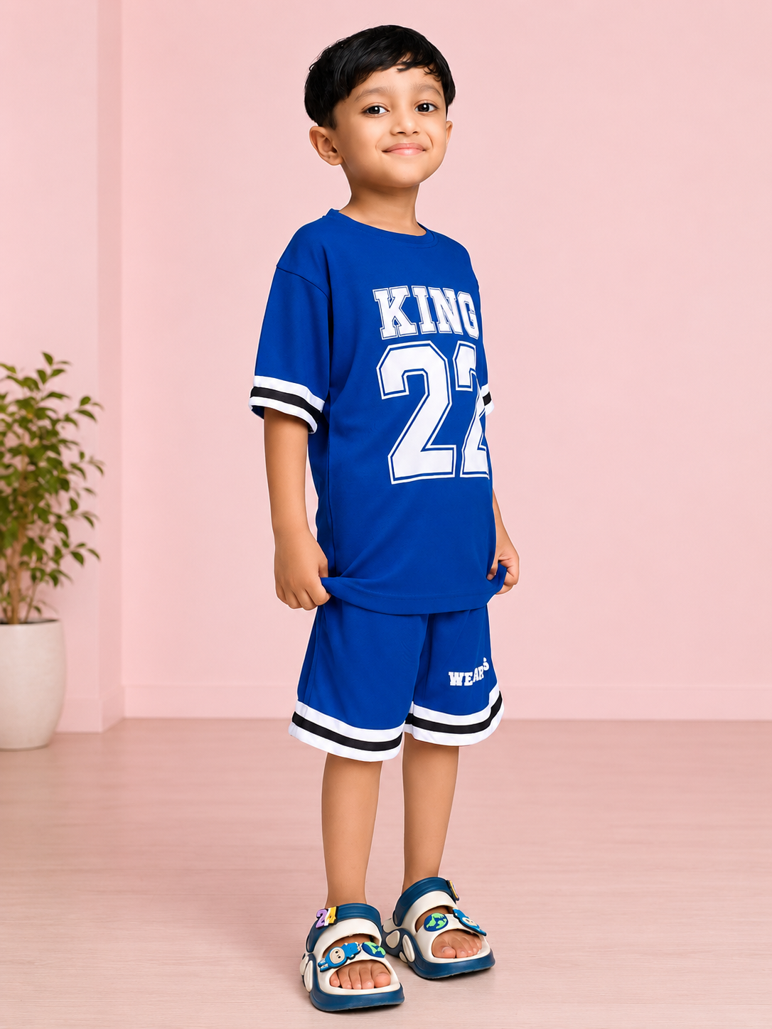 KING 22 VARSITY CO-ORD SET FOR BOYS GIRLS BLUE
