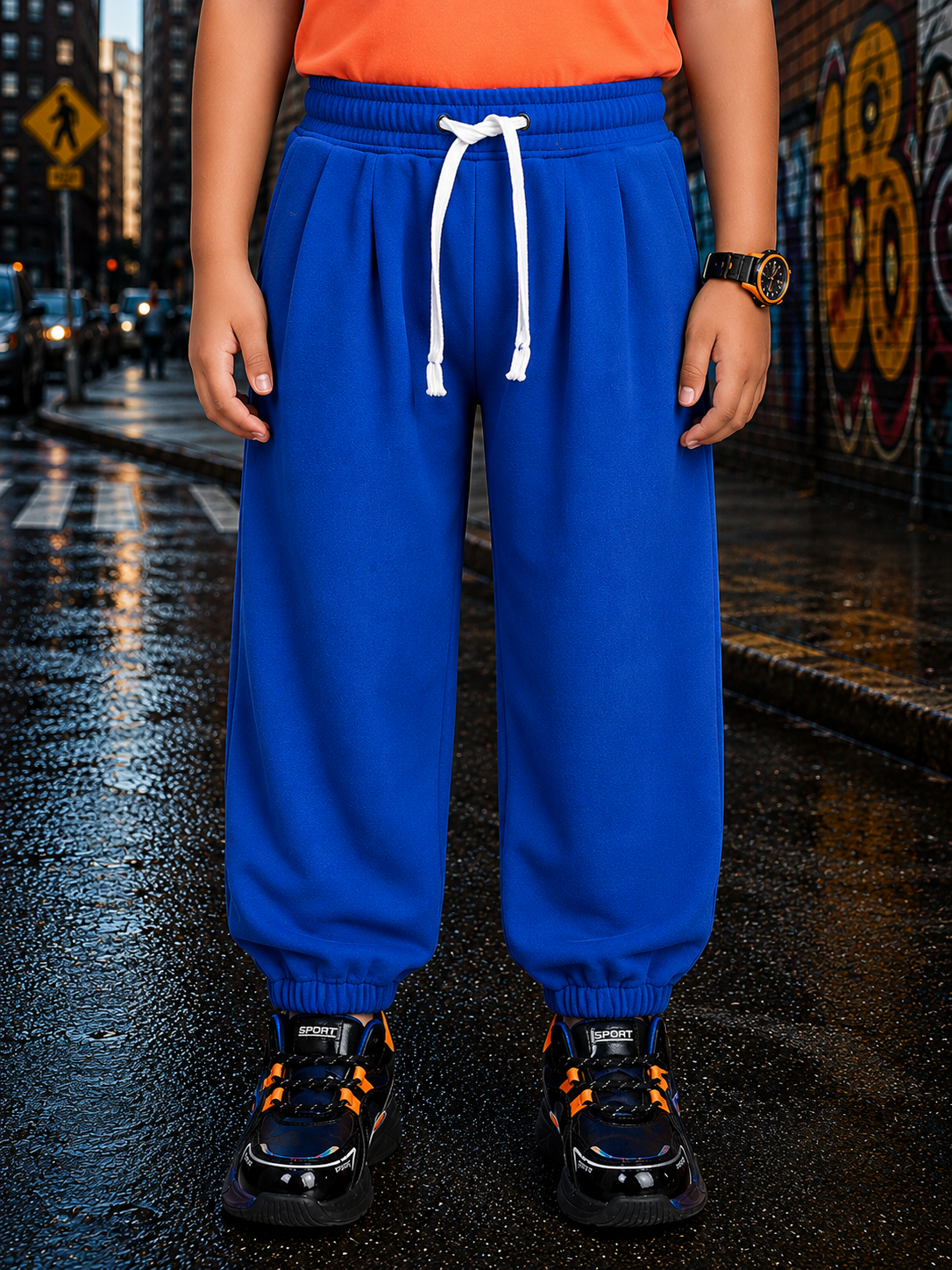 COOLFIT CO-ORD FOR BOYS GIRLS ORANGE BLUE
