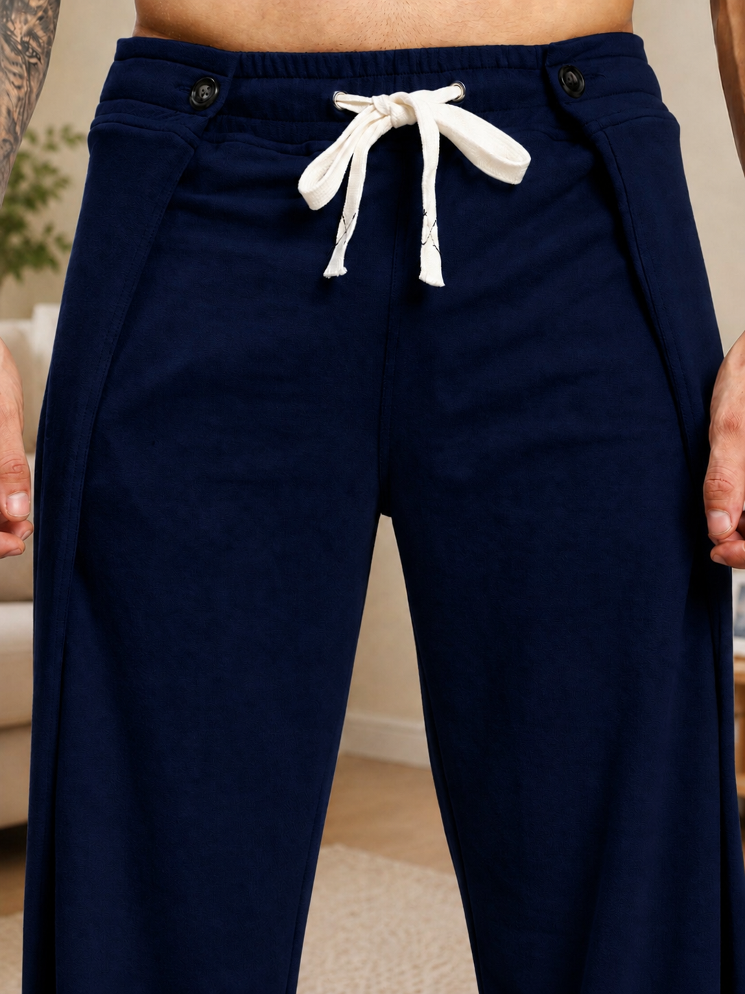 OMEGA FLOW WIDE FIT JOGGERS BLUE