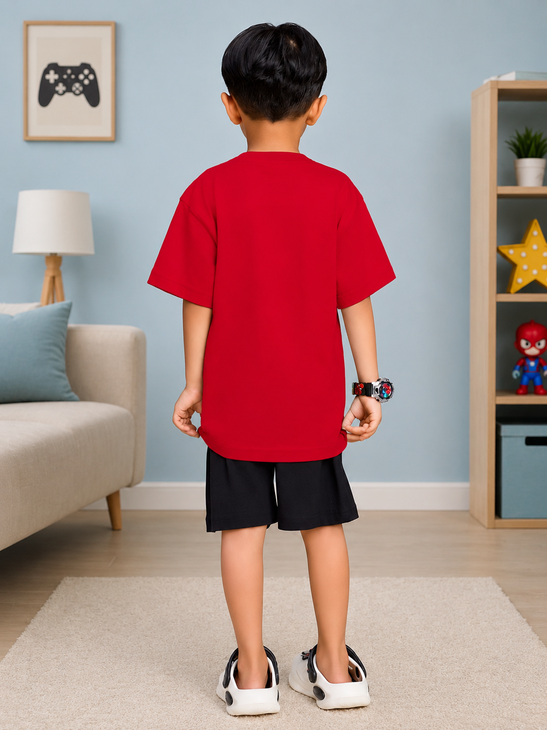 LITTLE ROCKSTAR CO-ORD FOR BOYS & GIRLS RED BLACK