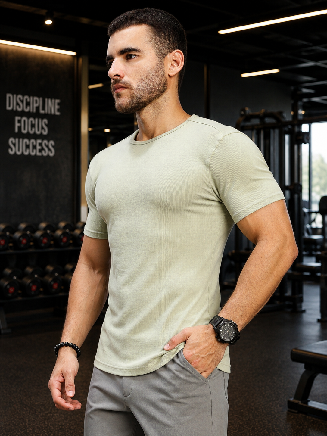 FROSTED AGATE T-SHIRT SAGE GREEN