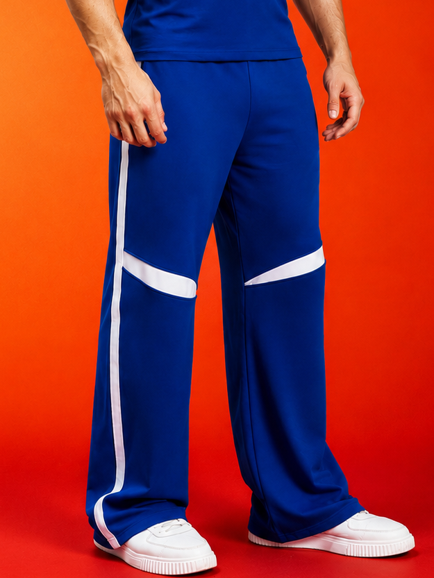 ROSTER FIT JOGGERS BLUE WHITE