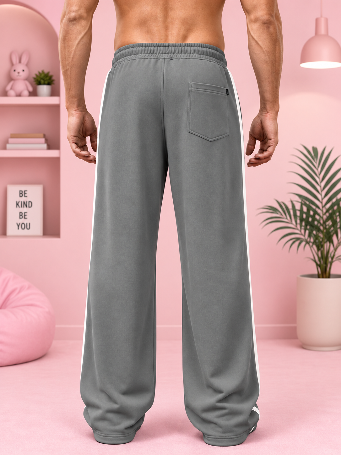 ROSTER FIT CO-ORD SET GREY WHITE