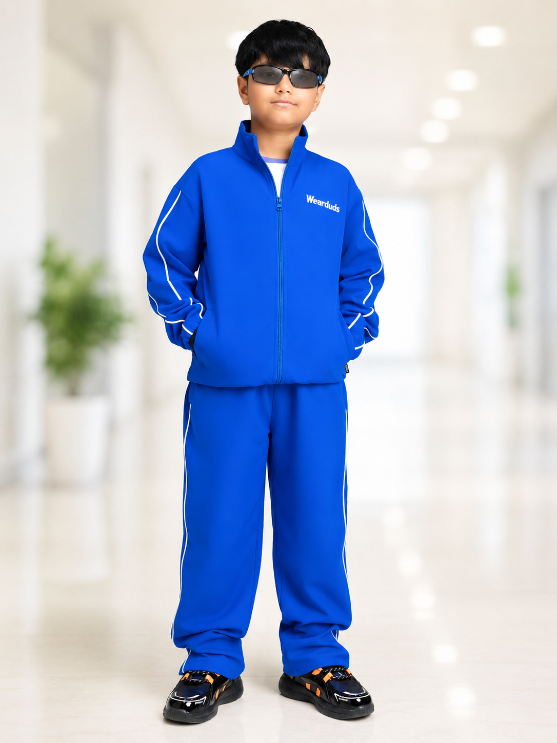 RELIGHT RELAXED FIT JACKET FOR BOYS GIRLS ROYAL BLUE