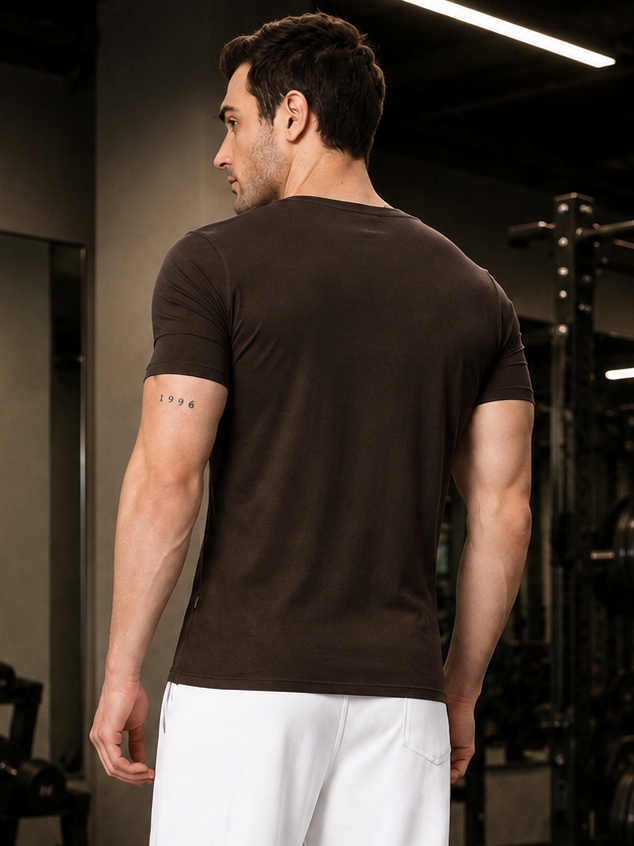 RICKY REGULAR FIT T-SHIRT BROWN