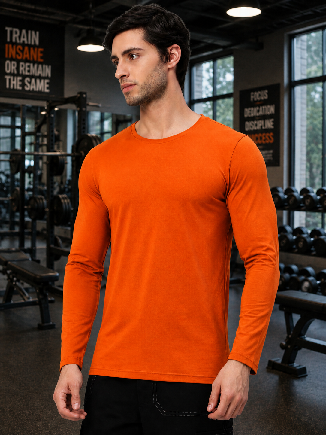 OMNI SLIM FIT SWEATSHIRT ORANGE