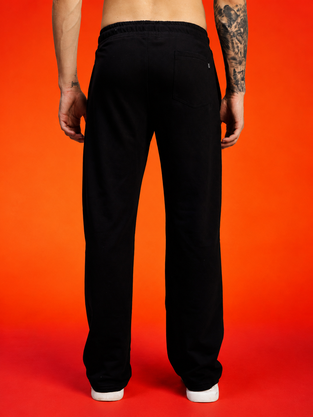WILDCARD RAW-CANVAS GRAPHIC JOGGERS BLACK