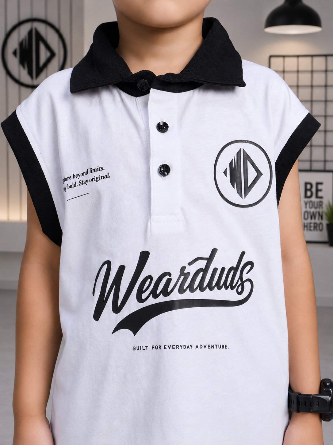 EVERYDAY ADVENTURE T-SHIRT FOR BOYS GIRLS WHITE
