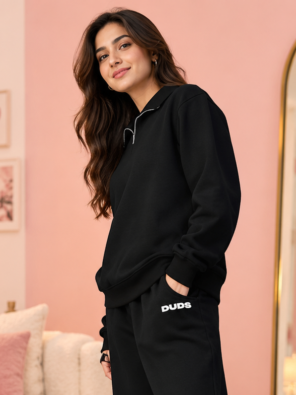 WOMEN BONA-FIDE FLEECE SWEATSHIRT BLACK