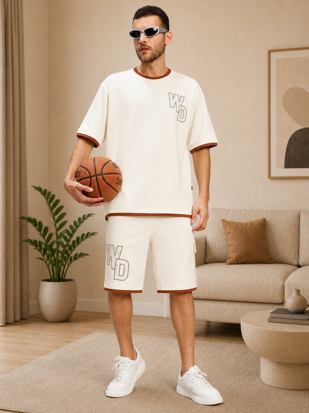 DOWNTOWN RELAXED FIT SHORTS WHITE