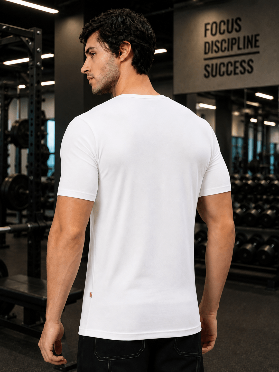 BEDROCK FIT REGULAR FIT T-SHIRT WHITE