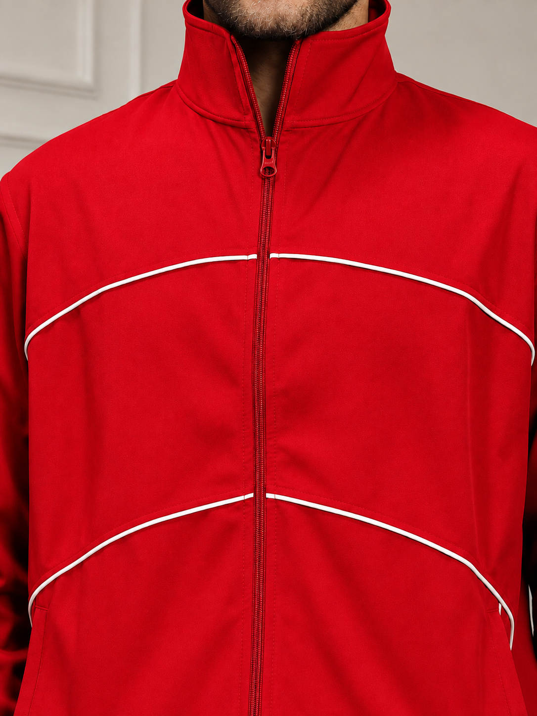 RAIDER CO-ORD SET FULL ZIPPER RED